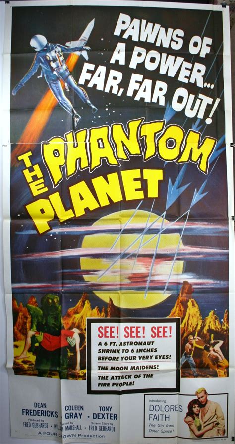 PHANTOM PLANET Original 1961 Movie poster - Original Vintage Movie Posters