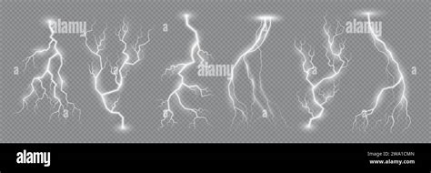 Lightning Effect Of Flash Strike Or Thunder Bolt And Thunderstorm