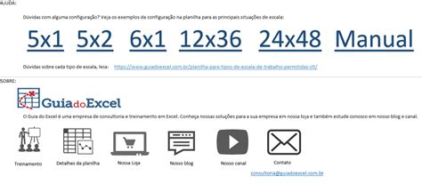 Escala De Trabalho X Como Fazer Guia Do Excel