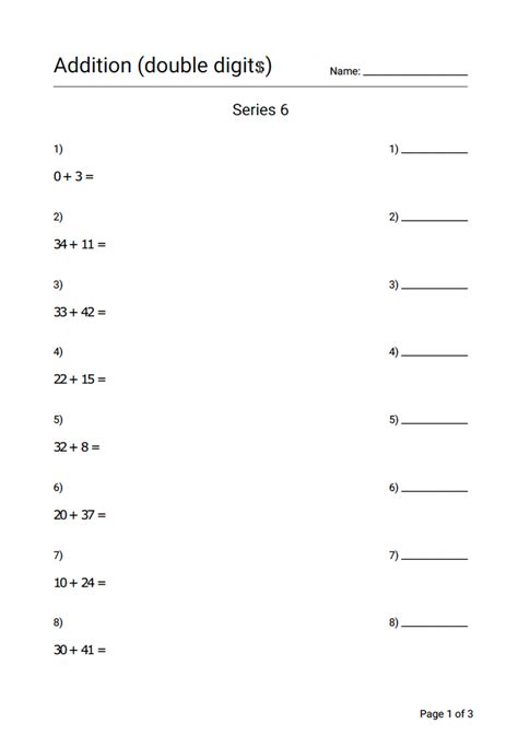 Addition Worksheet Series 6 Geek Slop Online