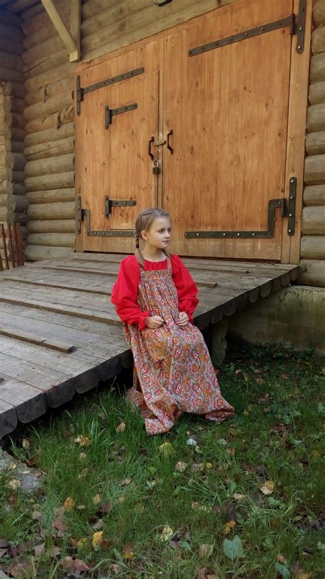 Костюм в русско-народном стиле на девочку | Костюм, Девочка, Стиль