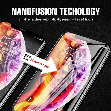 Передняя+ задняя 3D Защитная пленка для экрана из ТПУ для iPhone XR XS ...