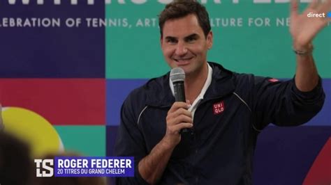 VIDEO Tennis Roger Federer Inaugure Un Terrain Tout Le Sport