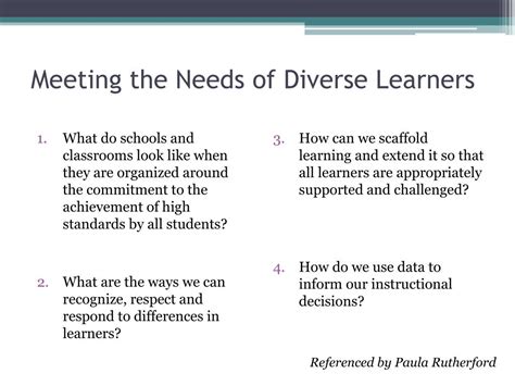 Ppt Meeting The Needs Of Diverse Learners Powerpoint Presentation Free Download Id2872452