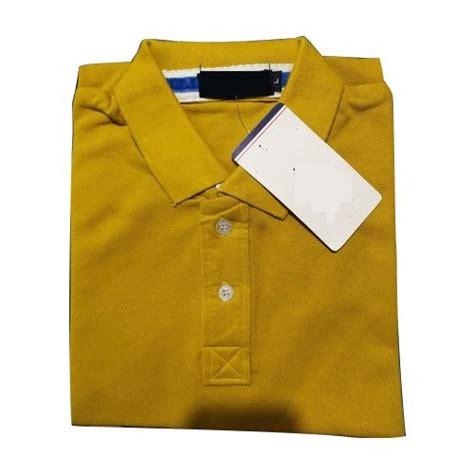 Cotton Half Sleeve Mens Plain Polo T Shirt Size S Xxl At Rs 250 In