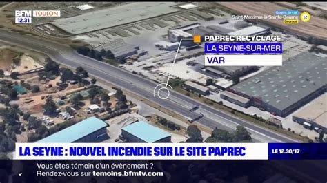 La Seyne sur Mer le site de recyclage Paprec touché par un nouvel incendie