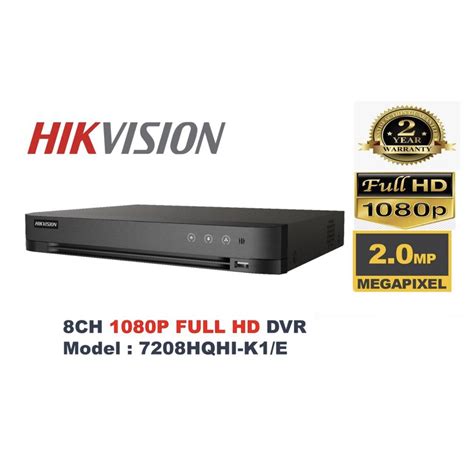 HIKVISION CCTV DVR 8 Channel Digital Video Recorder Decorder Turbo HD