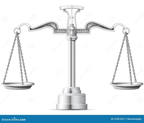 Scales Of Justice Stock Vector Illustration Of Silver 21051031