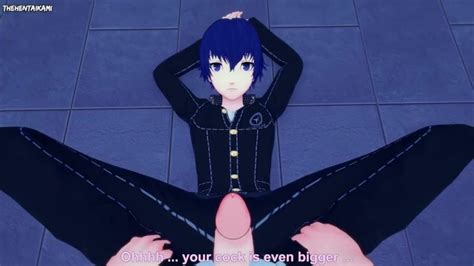 Naoto From Persona Gives You A Footjob Hentai POV Pornhub