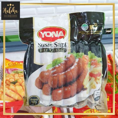 Jual Yona Sosis Sapi Beef Sausage Gr Isi Shopee Indonesia