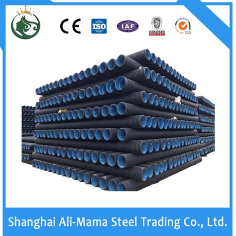 HDPE Hollow Wall Winding Tube HDPE Corrugated Pipe Large Diameter