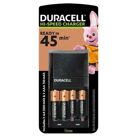 Duracell 4 Battery Charger 45m 2aa 2aaa Ocado