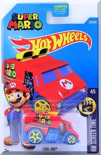 Hot Wheels Cool One Hw Screen Time Red Super Mario Contemporary