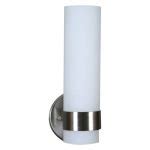 ADA Wall Sconce In Brushed Nickel White Frost SARIN Energy Solutions