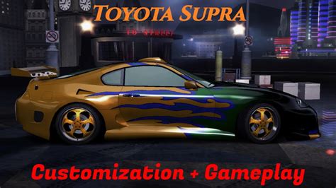 Nfs Carbon Toyota Supra Customization And Gameplay Youtube