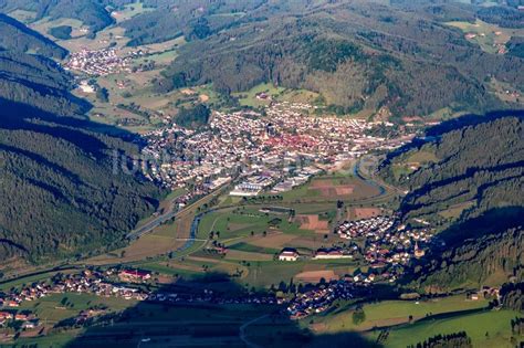 Luftbild Haslach Im Kinzigtal Ortsansicht Im Talbereich Der Kinzig In