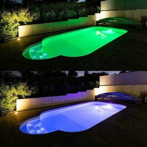 Eclairage De Piscine W Lampe Piscine Extra Plats Rgb Dimmable