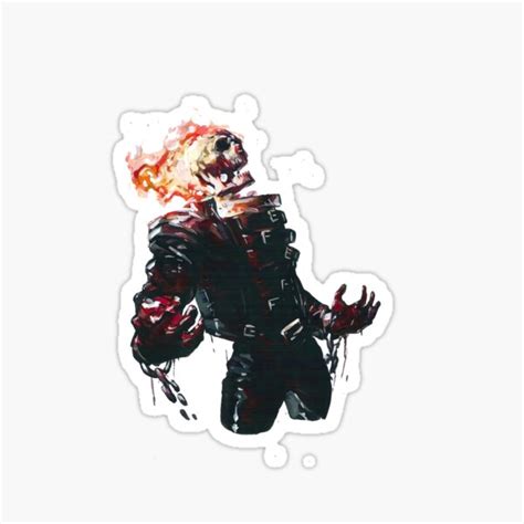 Ghost Rider Sticker For Sale By Vrutto Redbubble