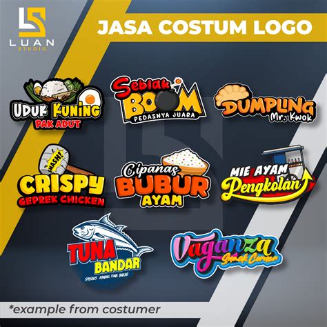 Jual Jasa Desain Logo Terjangkau Murah Bisa Costume Logo Brand Toko