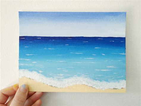 Beach Acrylic Painting at PaintingValley.com | Explore collection of ...