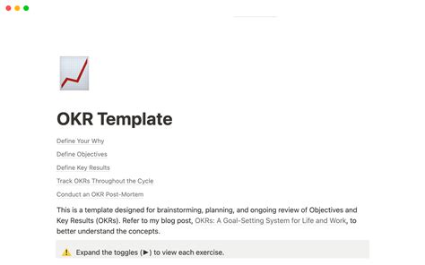 OKR Template | Notion Template