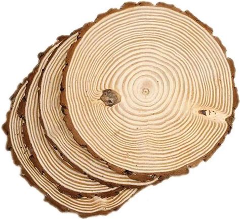 Amazon Pack Round Rustic Woods Slices Unfinished Wood