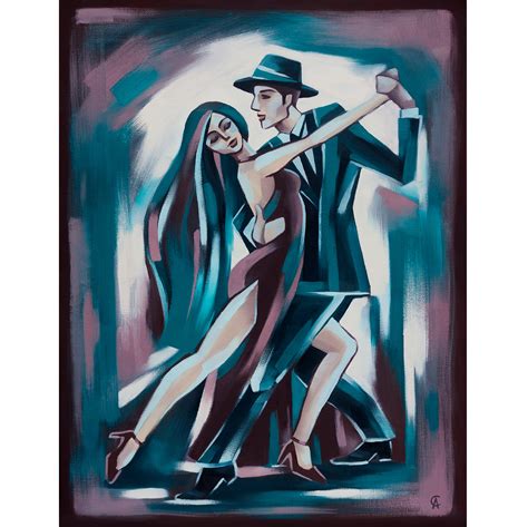 Dance Painting Tango Original Art Romantic Artwork Oil Canva Inspire