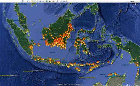 82 Titik Panas Terpantau Di Sumatera Riau Penyumbang Terbanyak