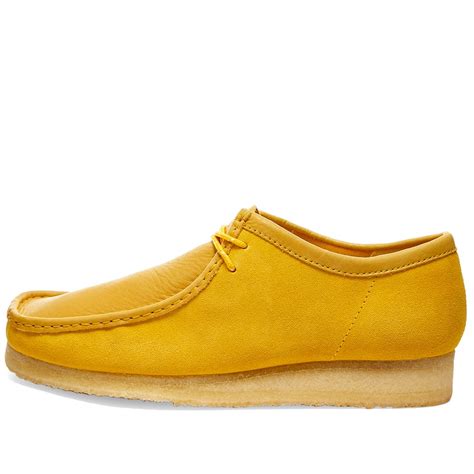 Clarks Originals Wallabee Yellow Combi Suede | END.