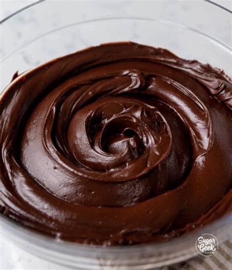 Shiny Chocolate Fudge Frosting Sugar Geek Show