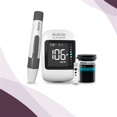 Relion Platinum Starter Kit Wireless Blood Glucose Meter With Test