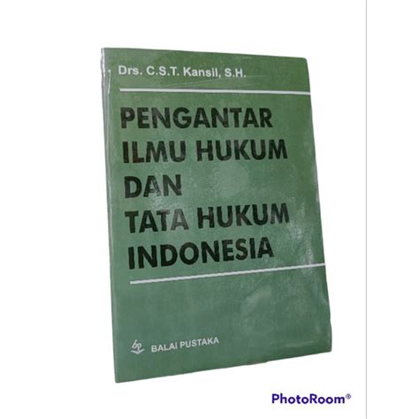 Jual Buku Pengantar Ilmu Hukum Dan Tata Hukum Indonesia Kansil Shopee