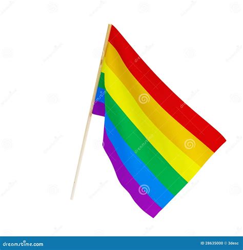 Bandeira do gay e lesbiana ilustração stock Ilustração de vermelho