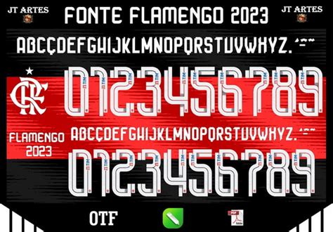 Fonte Flamengo 2023 Compre Produtos Personalizados No Elo7