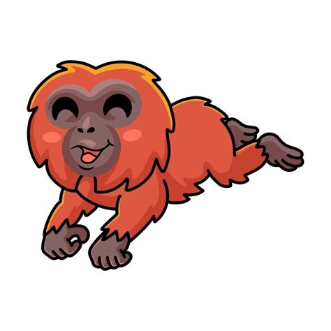 Cute Little Orangutan Cartoon Posing 14802802 Vector Art At Vecteezy