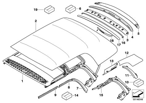 Mini R52convertiblecooper Secesliding Roof Folding Topfolding Top Mounting Parts Estore