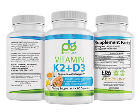 Purelybio Vitamin K D Capsules Purelybio