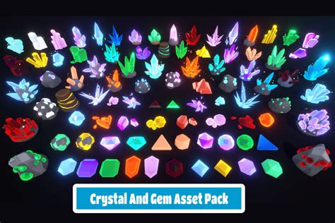 Crystal And Gem Asset Pack 3d Props Unity Asset Store