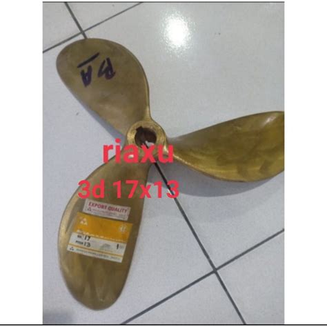 Jual Kipas Kapal Propeller Merk Mikasa 3 Daun Panjang 17x13 Puteran