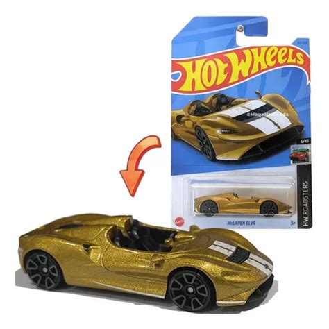 Carrinho Hot Wheels Mclaren Elva Dourada Colecionável Mattel MercadoLivre