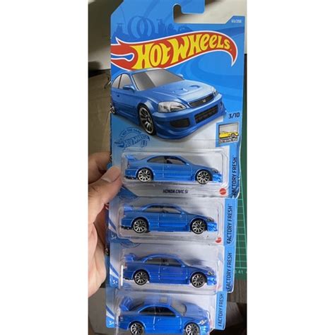 Jual Hot Wheels Honda Civic SI Biru Blue New Segel Shopee Indonesia