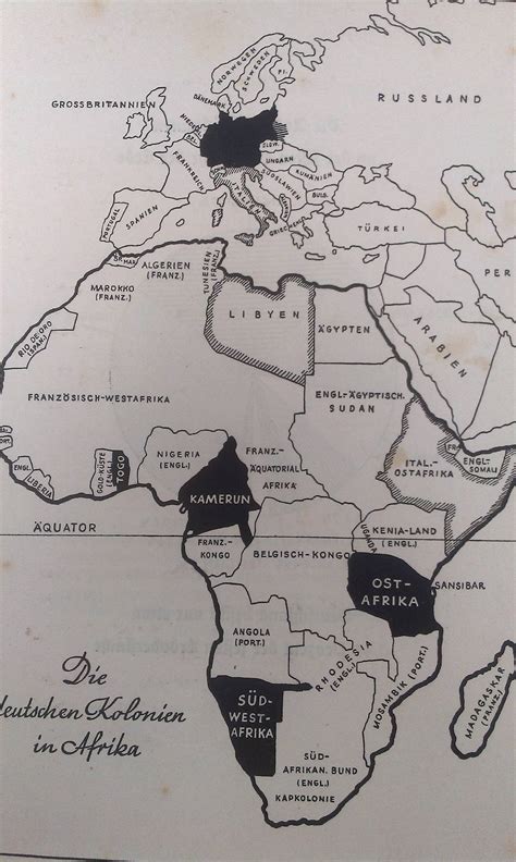 The German colonies in Africa (Map from 1944) [1952x3264] [OC] : MapPorn