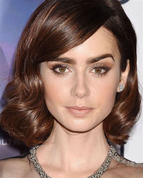 Sete Looks De Beleza Com Lily Collins Hair E Make Para Inspirar