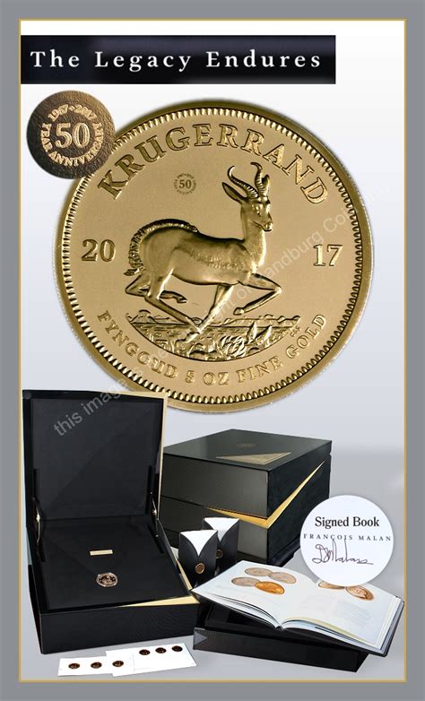 1 Oz - *# NEW!!!! 2017 50th ANNIVERSARY - 5 OUNCE KRUGERRAND - MINTAGE MAXIMUM AT 500!! *#* was ...