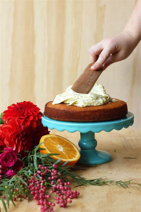 Naked Orange Almond Cake With Poppy Seed Cream Cheese Icing The Sugar Hit