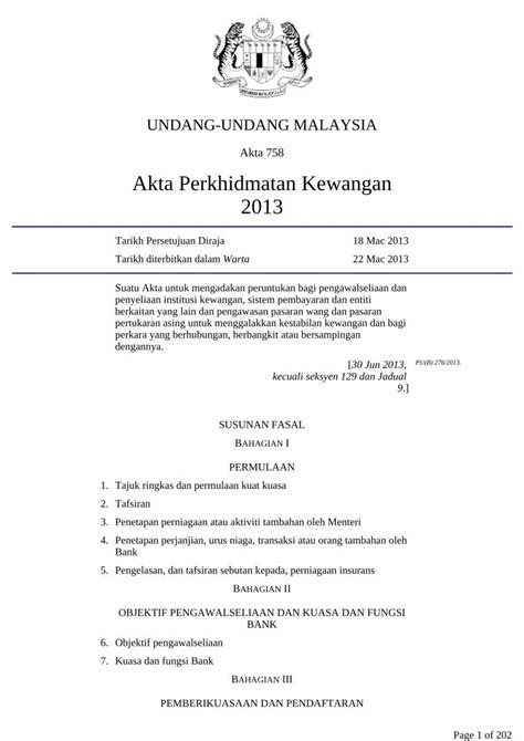 Pdf Undang Undang Malaysiaundang Undang Malaysia Akta Akta