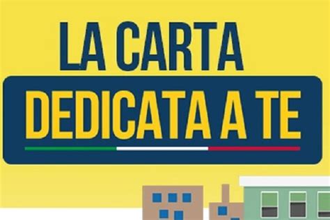 Carta Dedicata A Te Pubblicata Graduatoria Degli Aventi Diritto