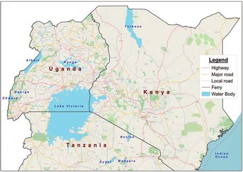 Location of nomination sites in Kenya, Tanzania and Uganda (The names... | Download Scientific ...