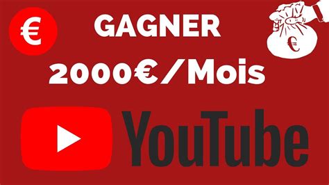 Comment Gagner Par Mois Gr Ce Youtube En Youtube