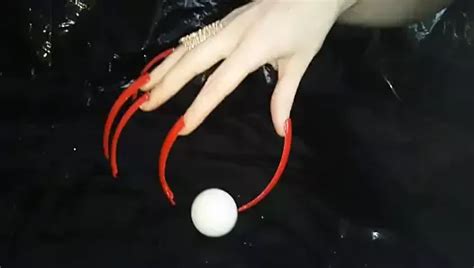 Lady L Dark Red Extreme Nails Video Short Version Gay Xhamster